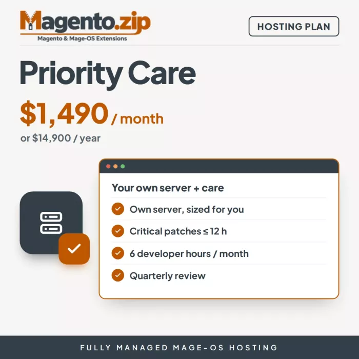 Priority Care Hosting Plan