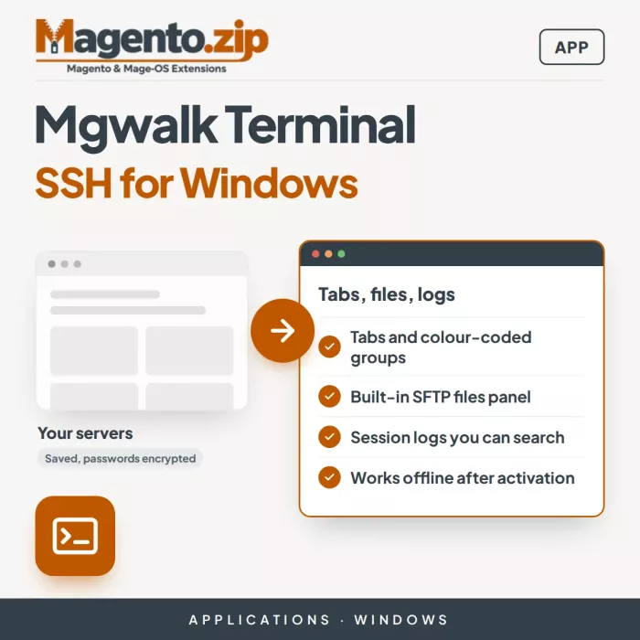 Mgwalk Terminal: SSH Terminal for Windows