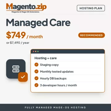 Managed Care hosting and care plan for Mage-OS and Hyvä
